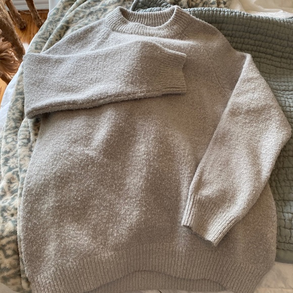 Zara gray mock turtleneck sweater - Picture 1 of 3